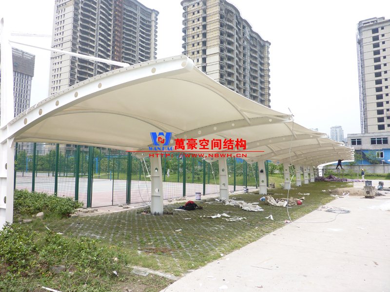九江膜結構停車棚制作